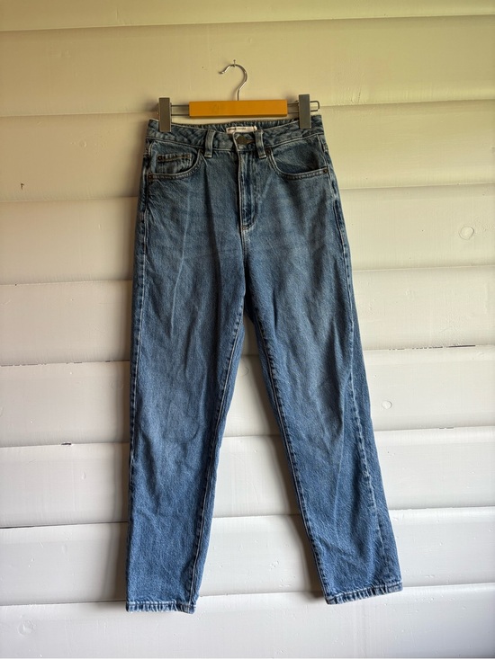 Garage Denim - Garage Denim Mom Jeans High Rise Light Wash Organic Cotton Tapered Womens